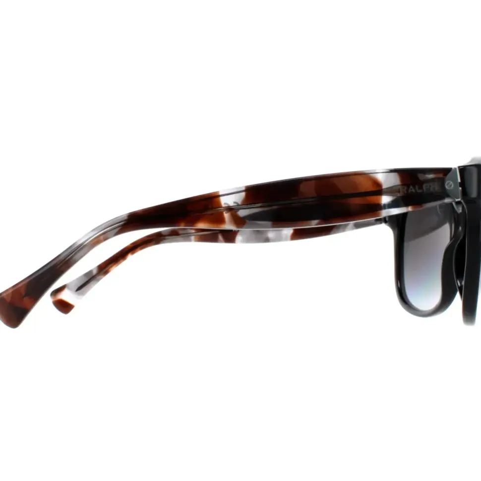 Cat Eye Shiny Black and Havana Grey Gradient Polarized RA5191