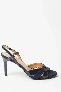 Celeste Cut Out Detail Slingback Heeled Sandals