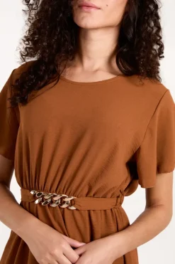 Chain Belt Dress