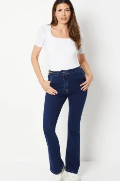 Chain Detail Kickflare Jean
