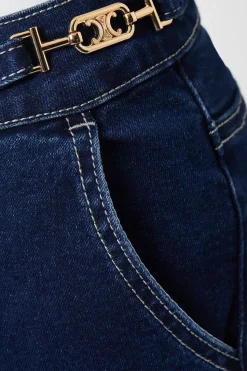 Chain Detail Kickflare Jean