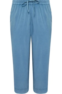 Chambray Wide Leg Culottes