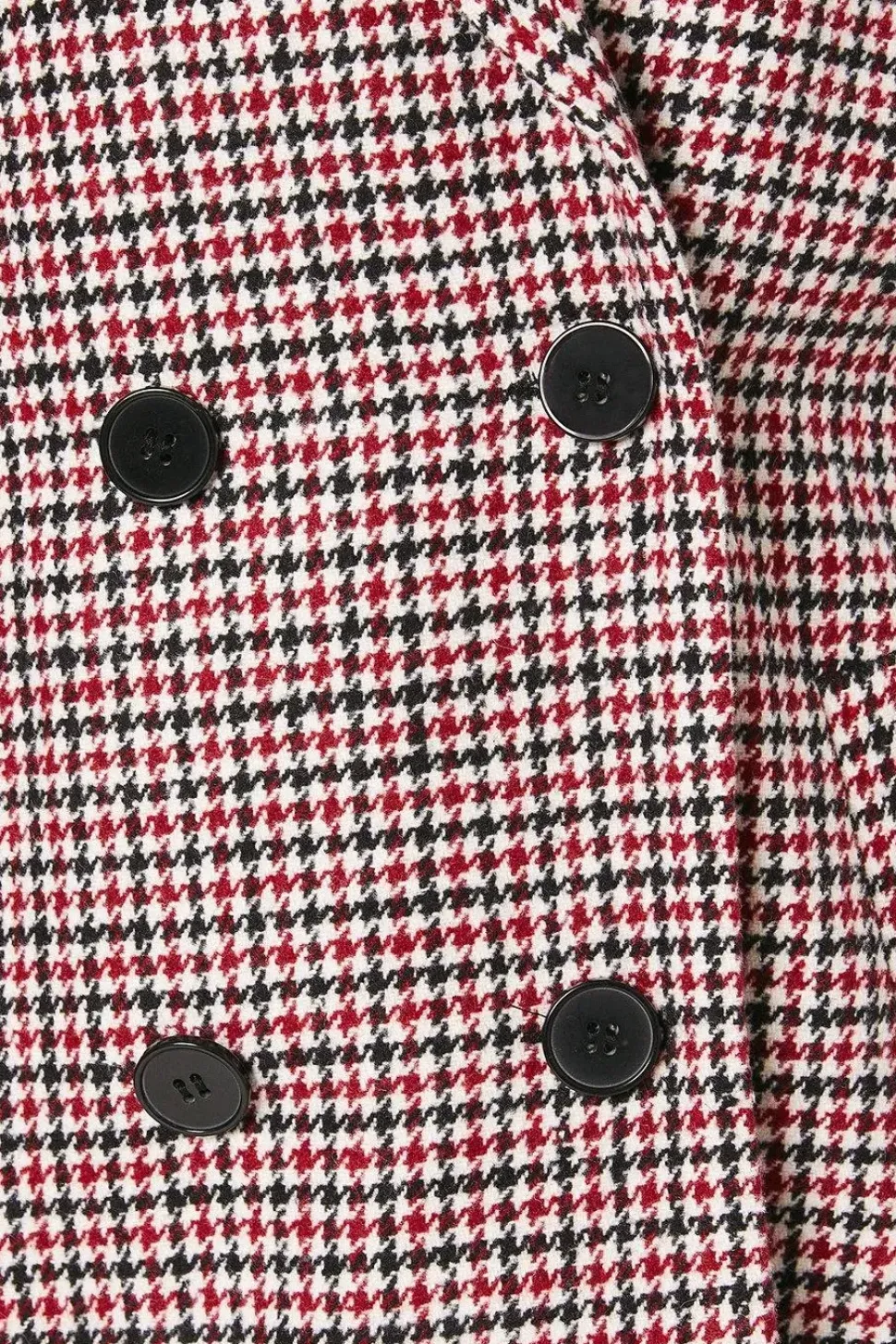 Check Double Breasted Blazer Coat