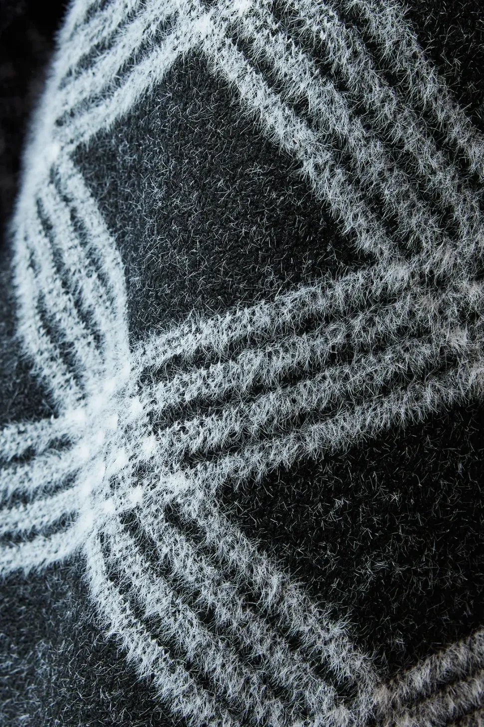 Checked High Neck Jumper