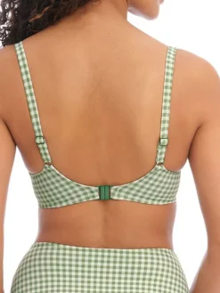 Check In Moulded Bikini Top Khaki
