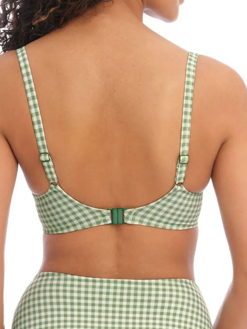 Check In Moulded Bikini Top Khaki