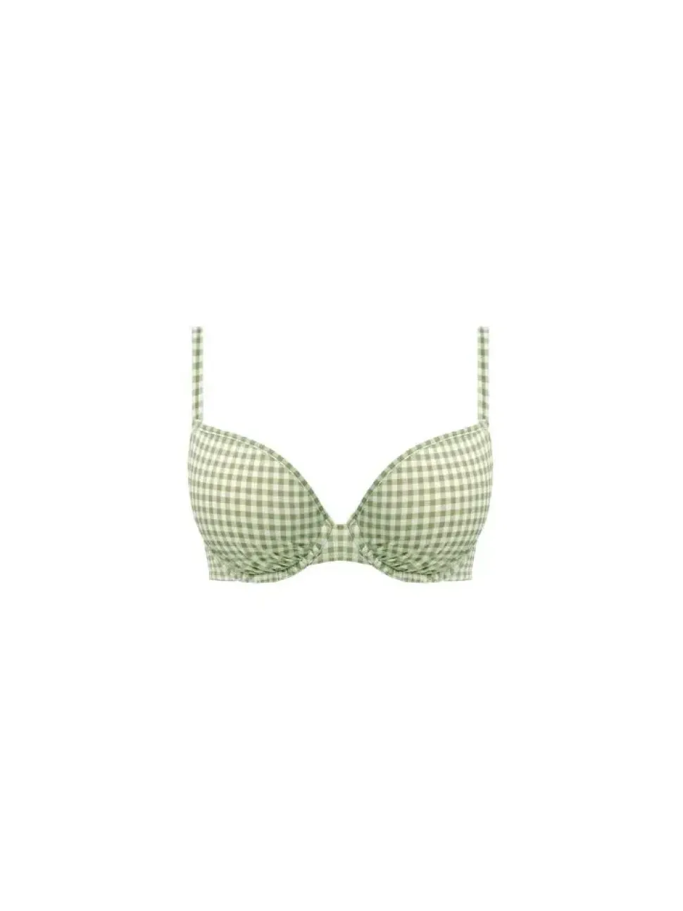 Check In Moulded Bikini Top Khaki