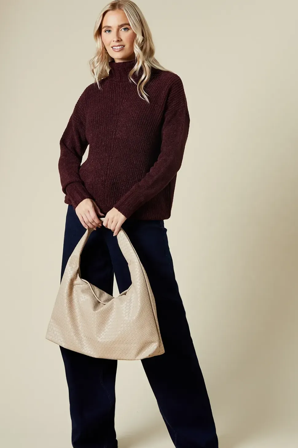 Chenille Soft Roll Neck Jumper