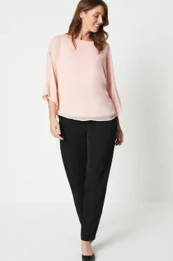 Chiffon Batwing Top