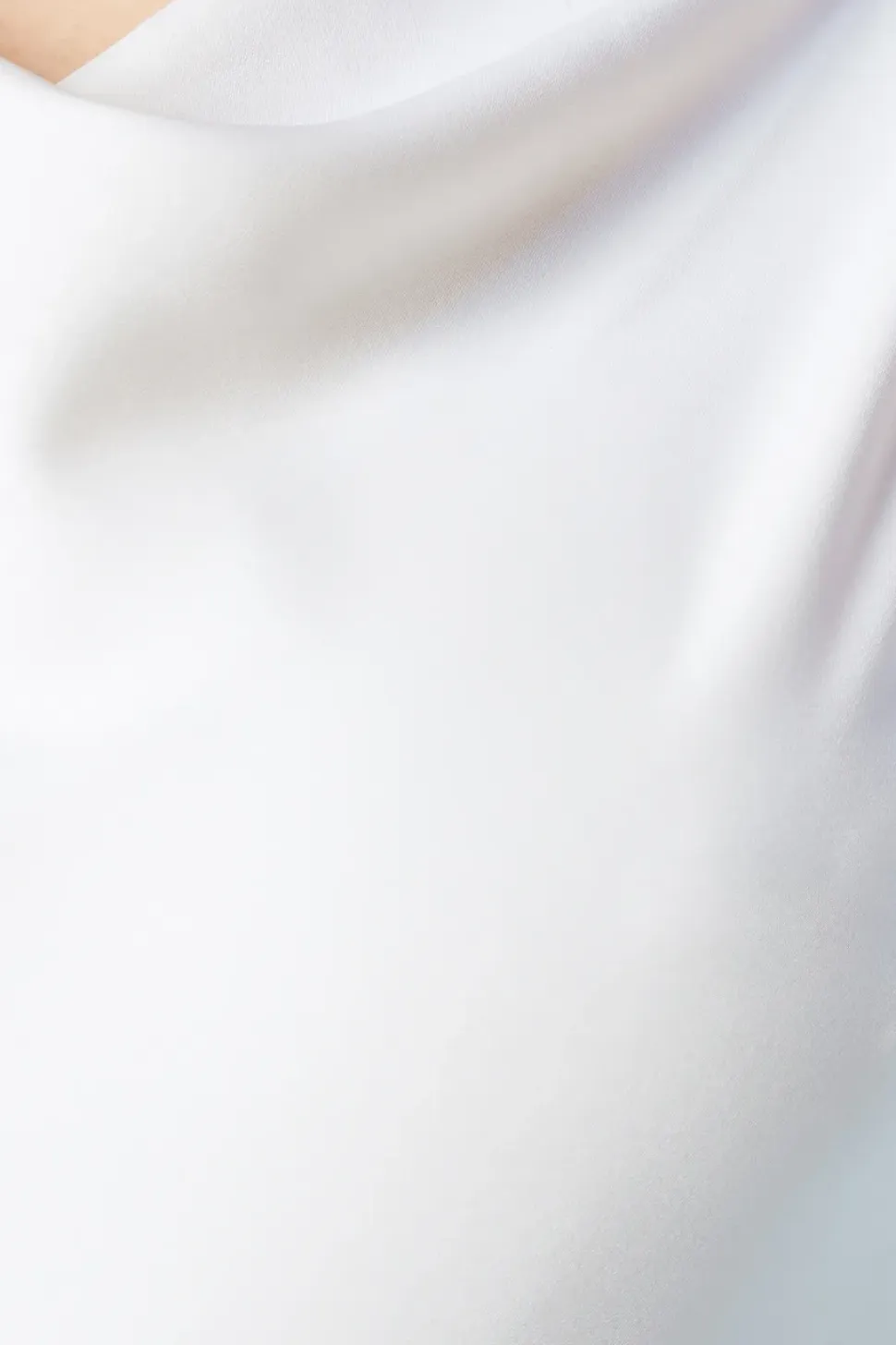 Chiffon Cowl Back Detail Wedding Dress