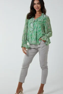 Chiffon Frill Blouse