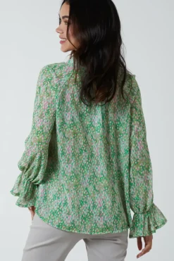 Chiffon Frill Blouse