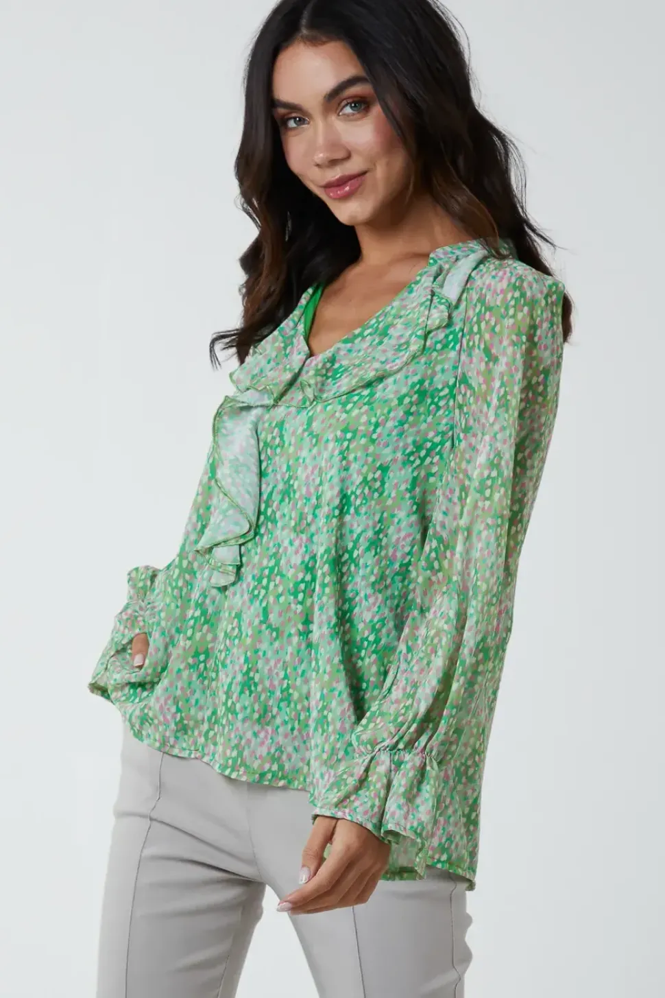 Chiffon Frill Blouse