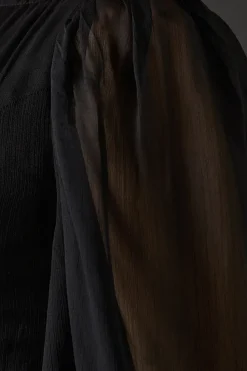 Chiffon Long Sleeve Maxi Dress