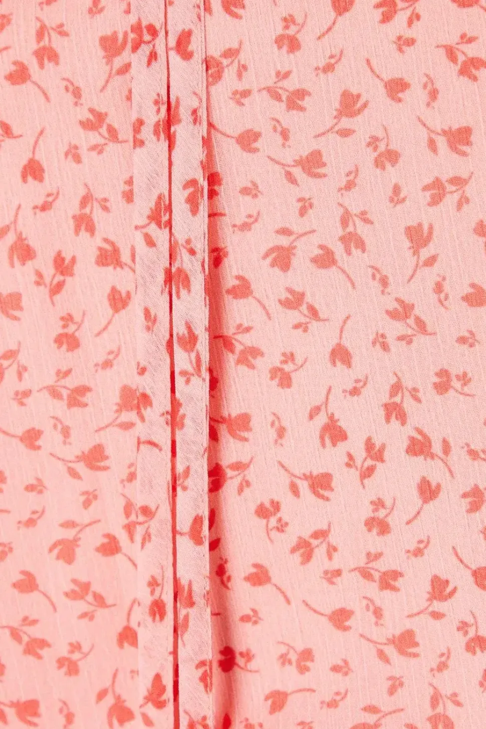 Chiffon Pink Ditsy Sleeveless Overhead Blouse