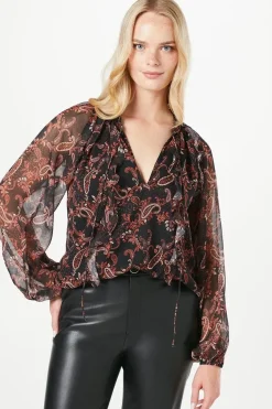 Chiffon Ruffle Blouse