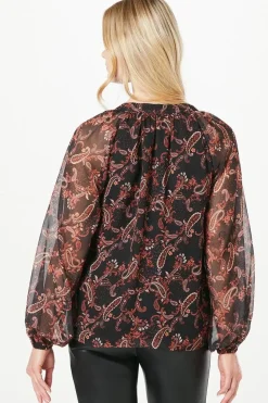 Chiffon Ruffle Blouse