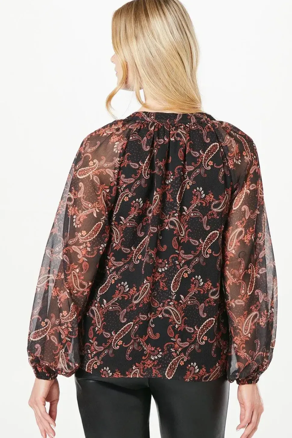 Chiffon Ruffle Blouse