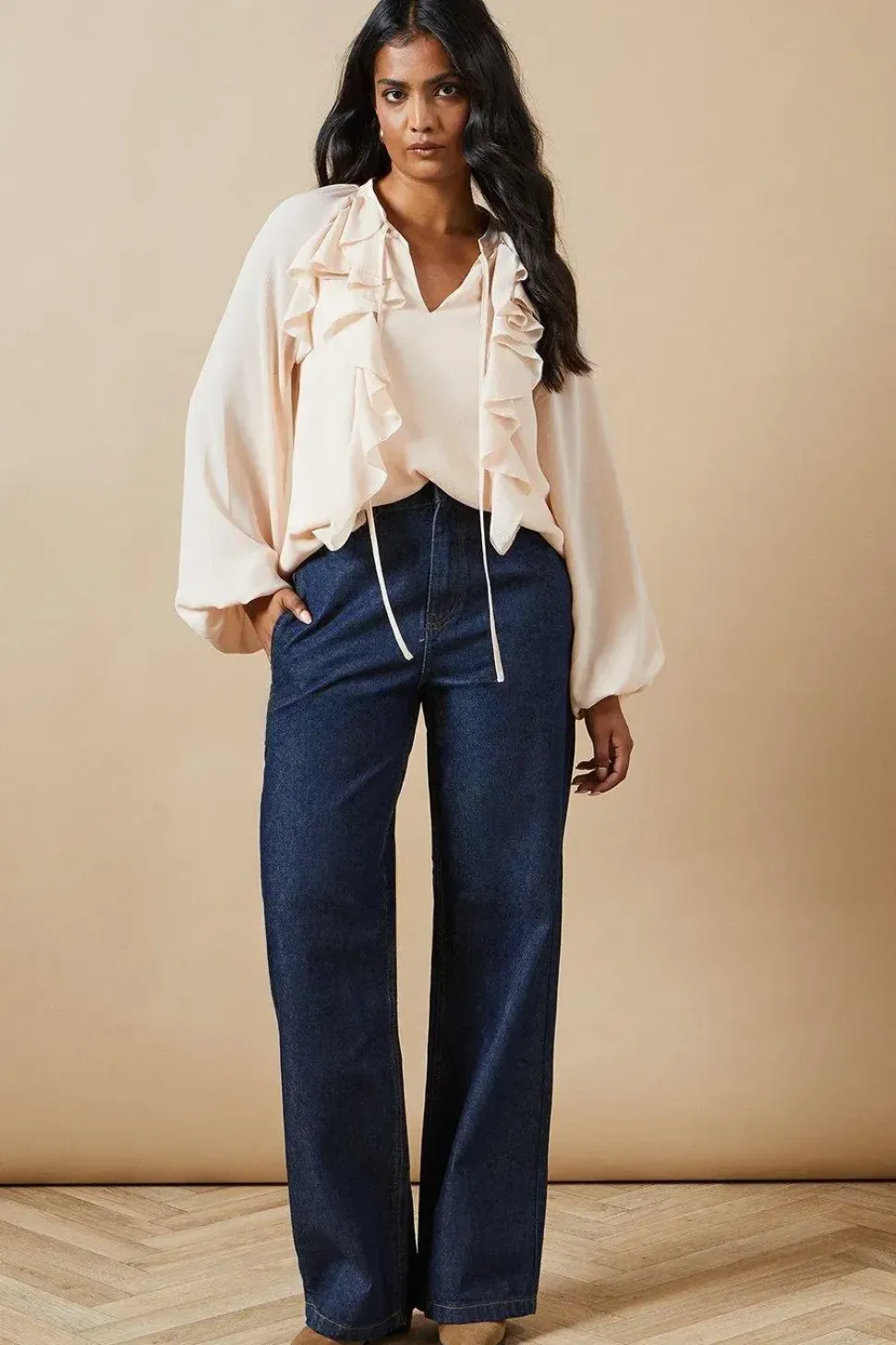 Chiffon Ruffle Blouse