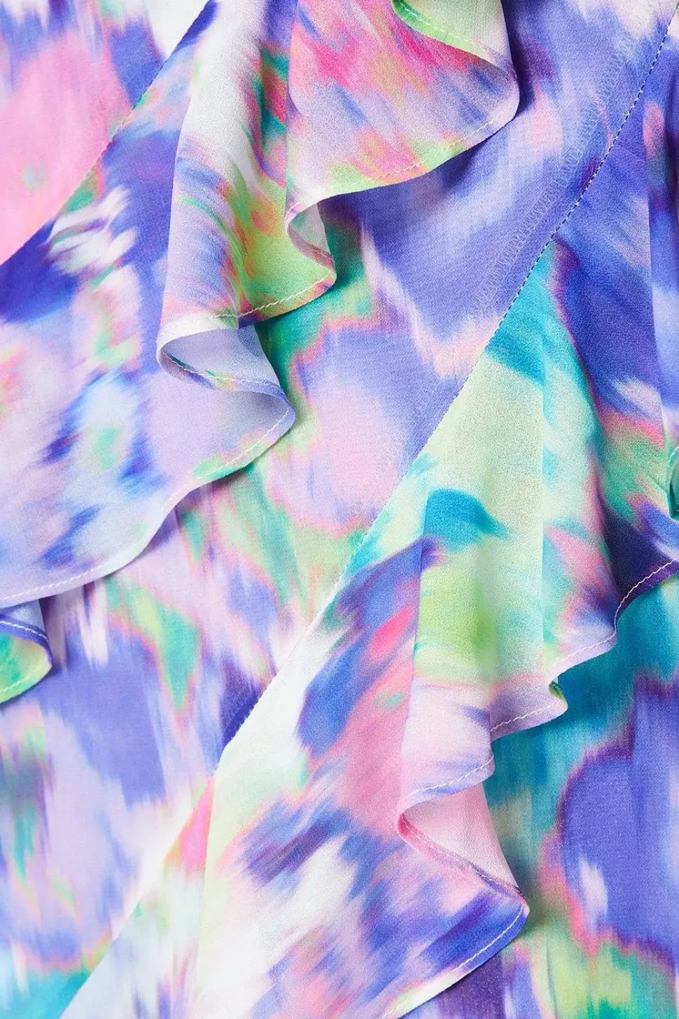 Chiffon Ruffle Maxi Dress