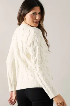 Chunky Cable Knit Crew Neck Jumper