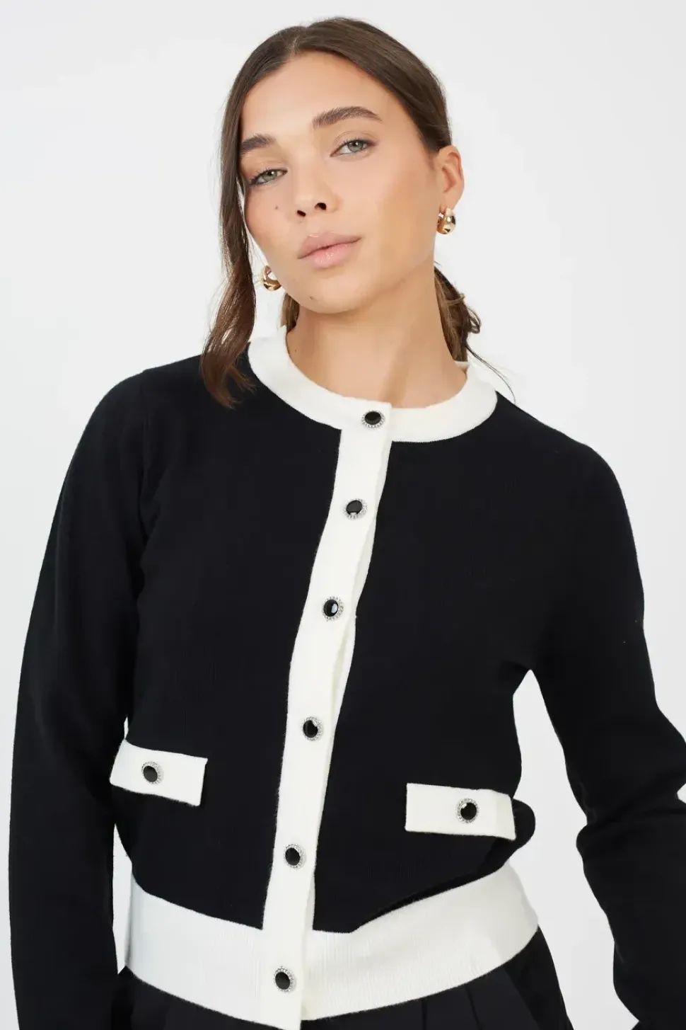 Classic Round Neck Cardigan