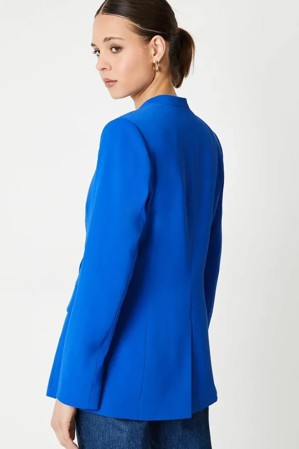 Clean Collarless Blazer