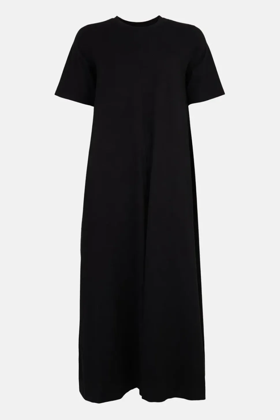 Clean Cotton Trapeze Midi Dress