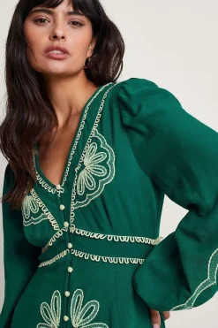 Clio Embroidered Dress