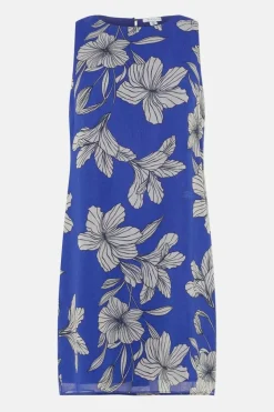 Cobalt Floral Shift Dress
