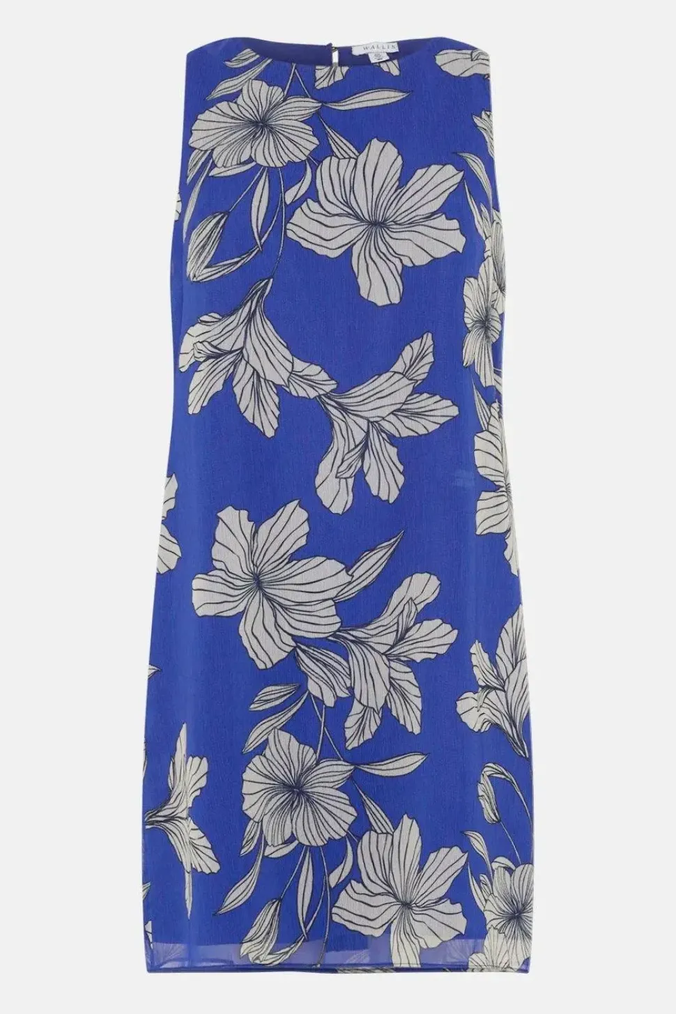 Cobalt Floral Shift Dress