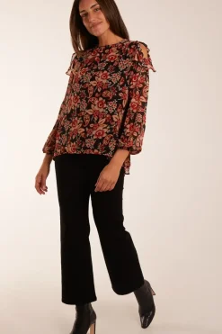 Cold Shoulder Frill Blouse