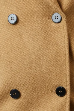 Collar Detail Double Breasted Jacket