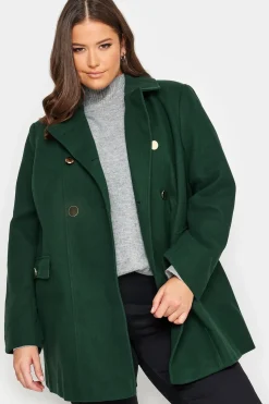 Collared Double Breasted Formal Coat