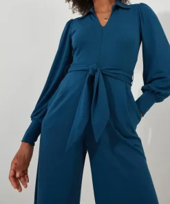 Collared Straight Leg Jumpsuit