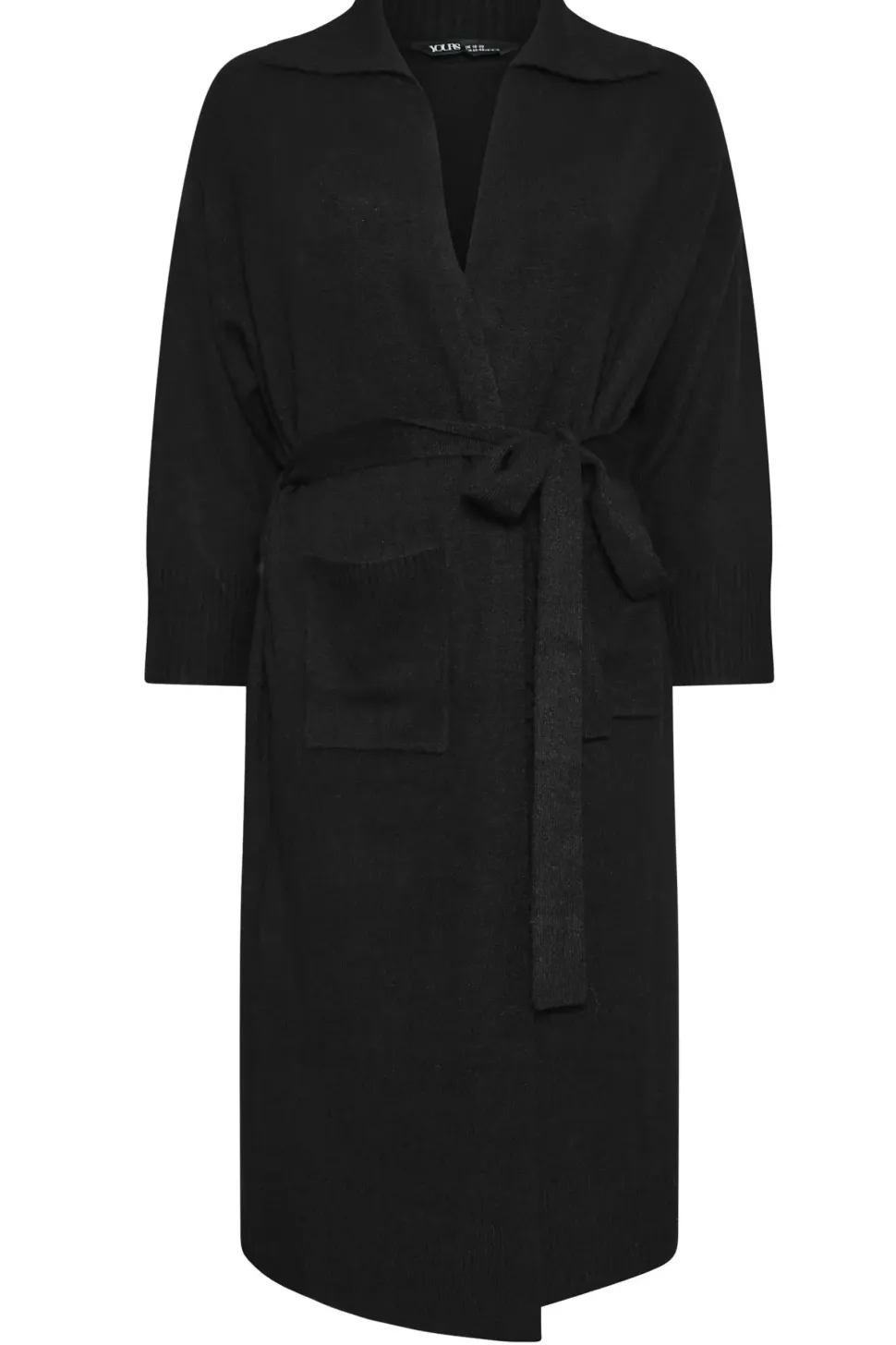 Collared Tie Waist Coatigan