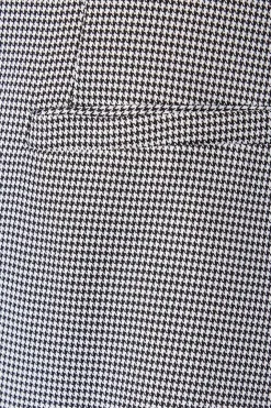 Collarless Gingham Blazer