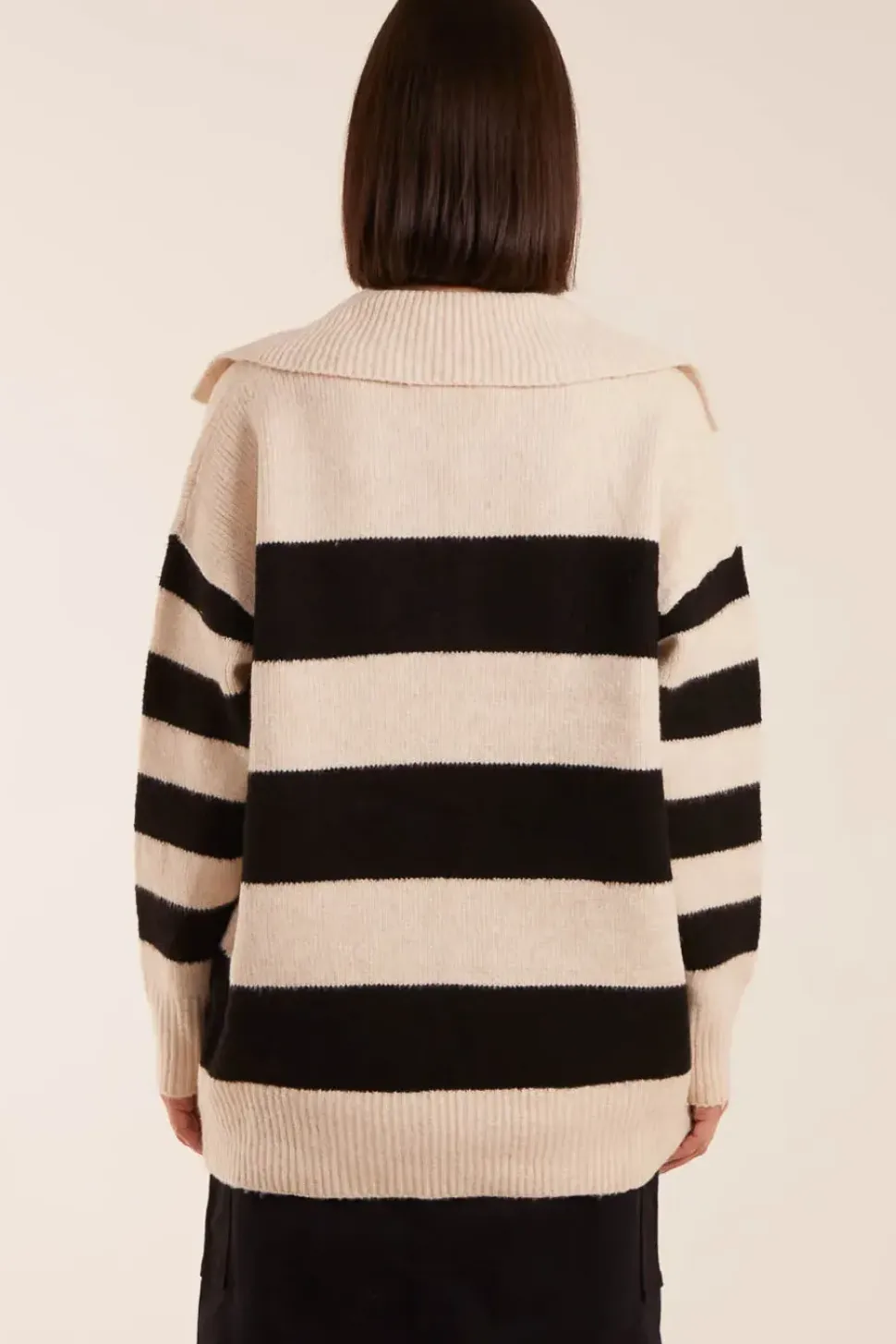Collar Wide Stripe Jumper