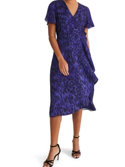 Colletta Print Wrap Dress-