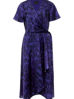 Colletta Print Wrap Dress-