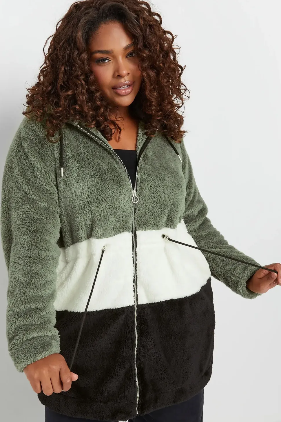 Colour Block Fleece Jacket