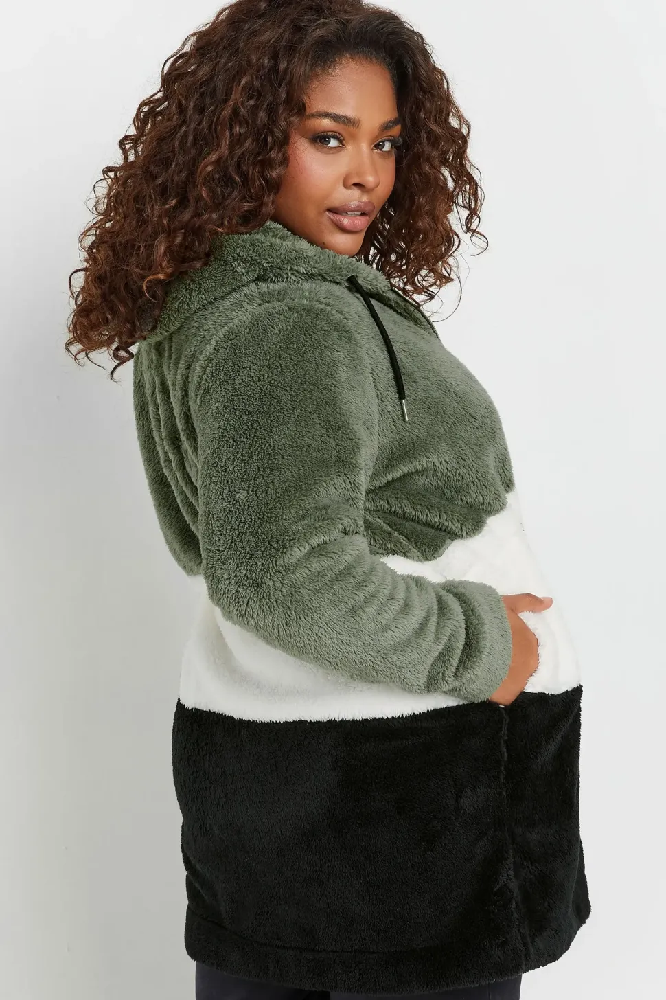 Colour Block Fleece Jacket