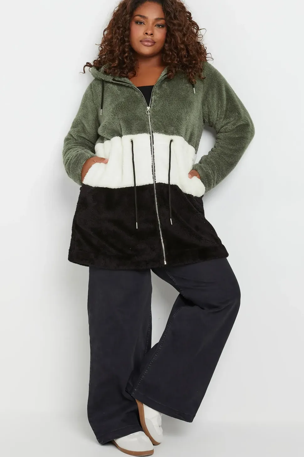 Colour Block Fleece Jacket
