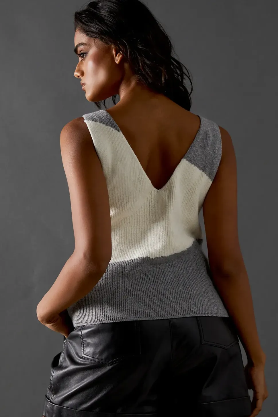 Colour Block Knitted Top Co Ord