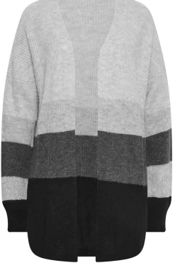 Colourblock Longline Knitted Cardigan