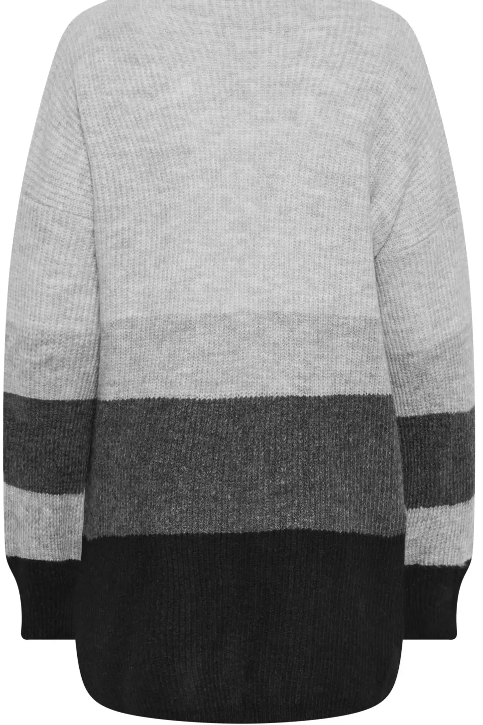 Colourblock Longline Knitted Cardigan