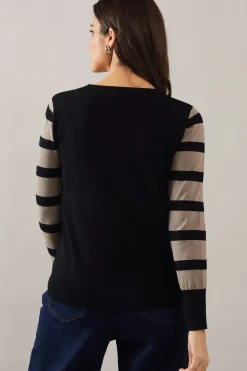 Colourblock Striped Jumper