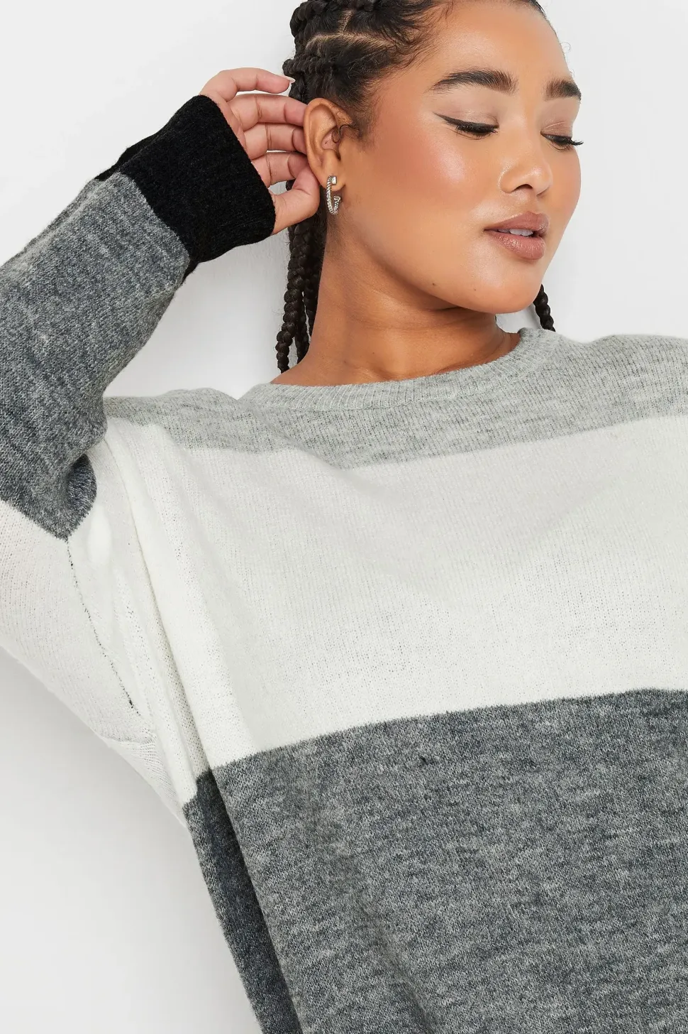 Colourblock Stripe Jumper