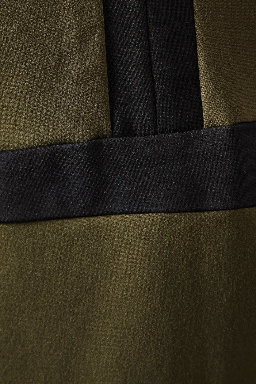 Contrast Detail Ponte Keyhole Dress