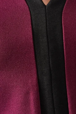 Contrast Detail Ponte Keyhole Dress